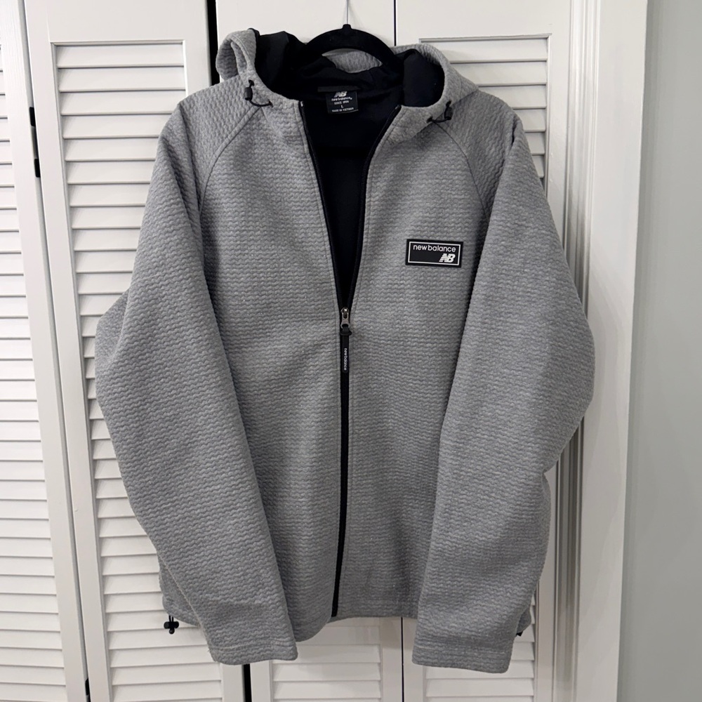 New Balance Heather Gray Fleece Jacket